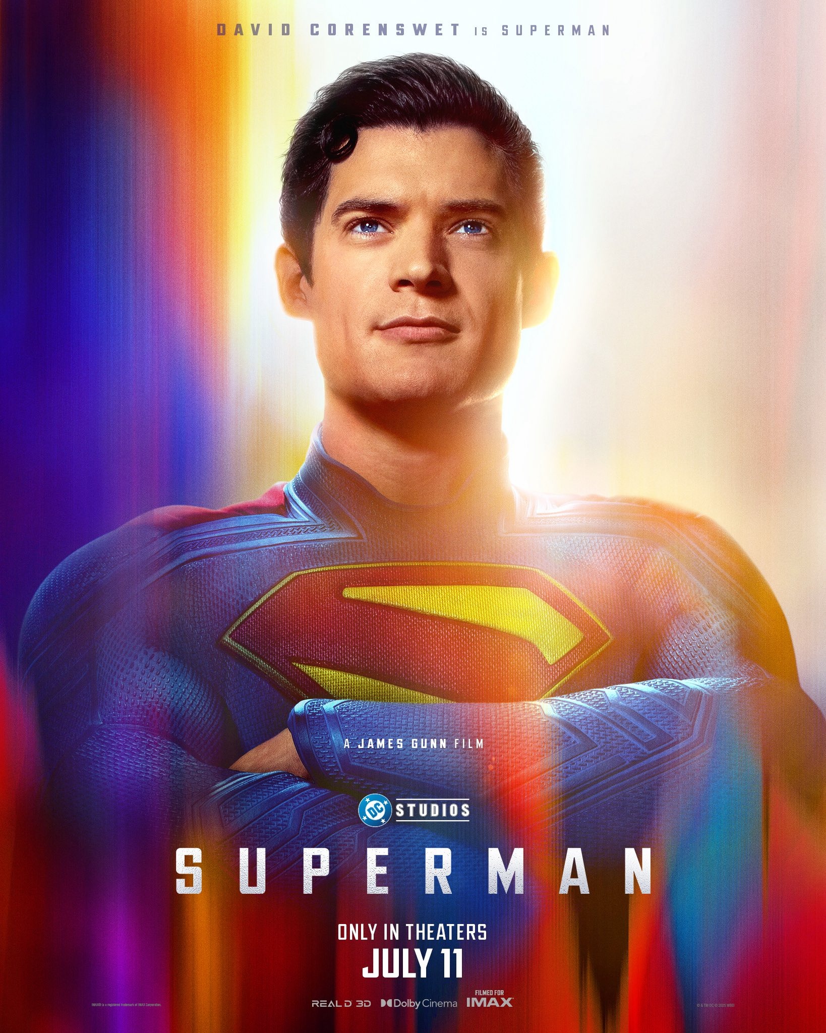 David Corenswet est Superman.
