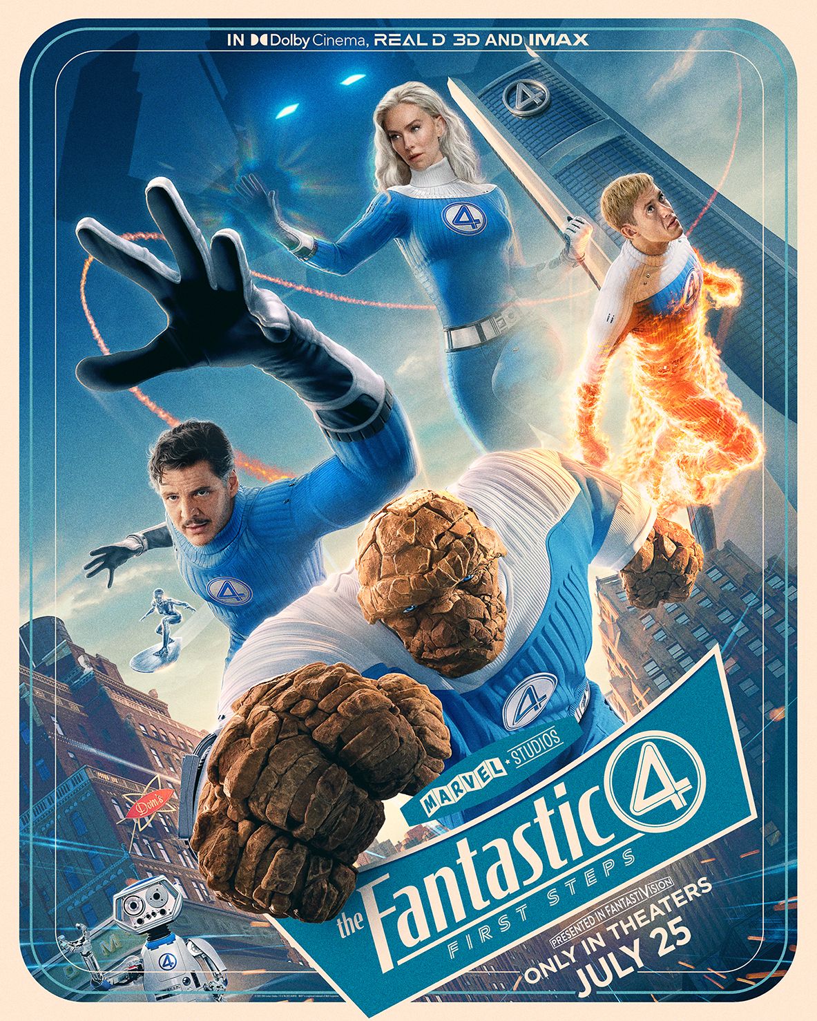 Nouvelle affiche du film Les Quatre Fantastiques : Premiers Pas.