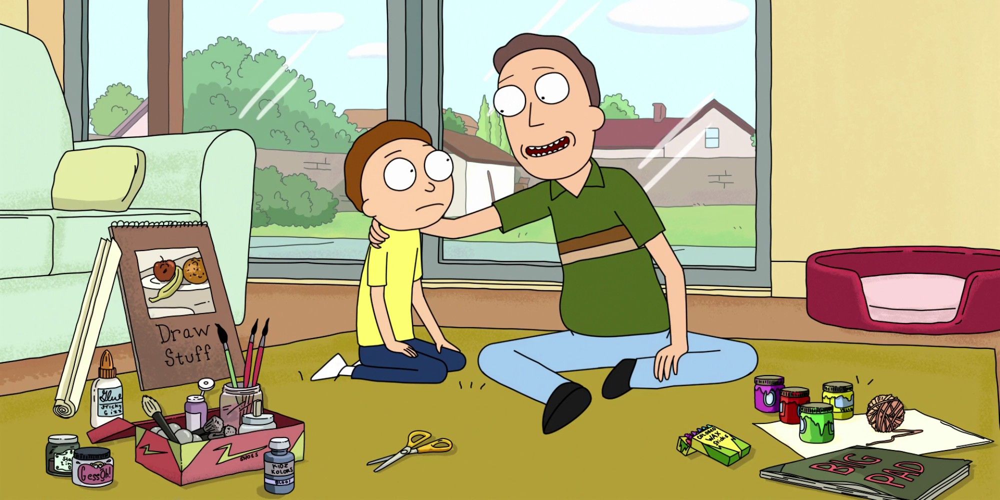 Jerry tente de se rapprocher de son fils dans Rick et Morty, saison 8 épisode 4.
