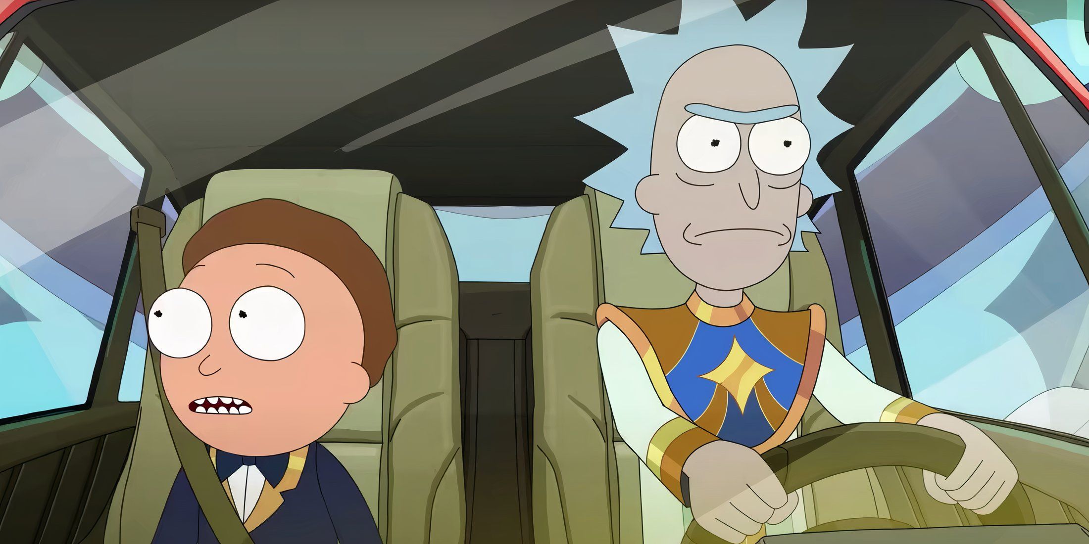 Rick et Morty de nouveau dans le vaisseau, dans l'épisode 5 de la saison 8 de Rick et Morty.