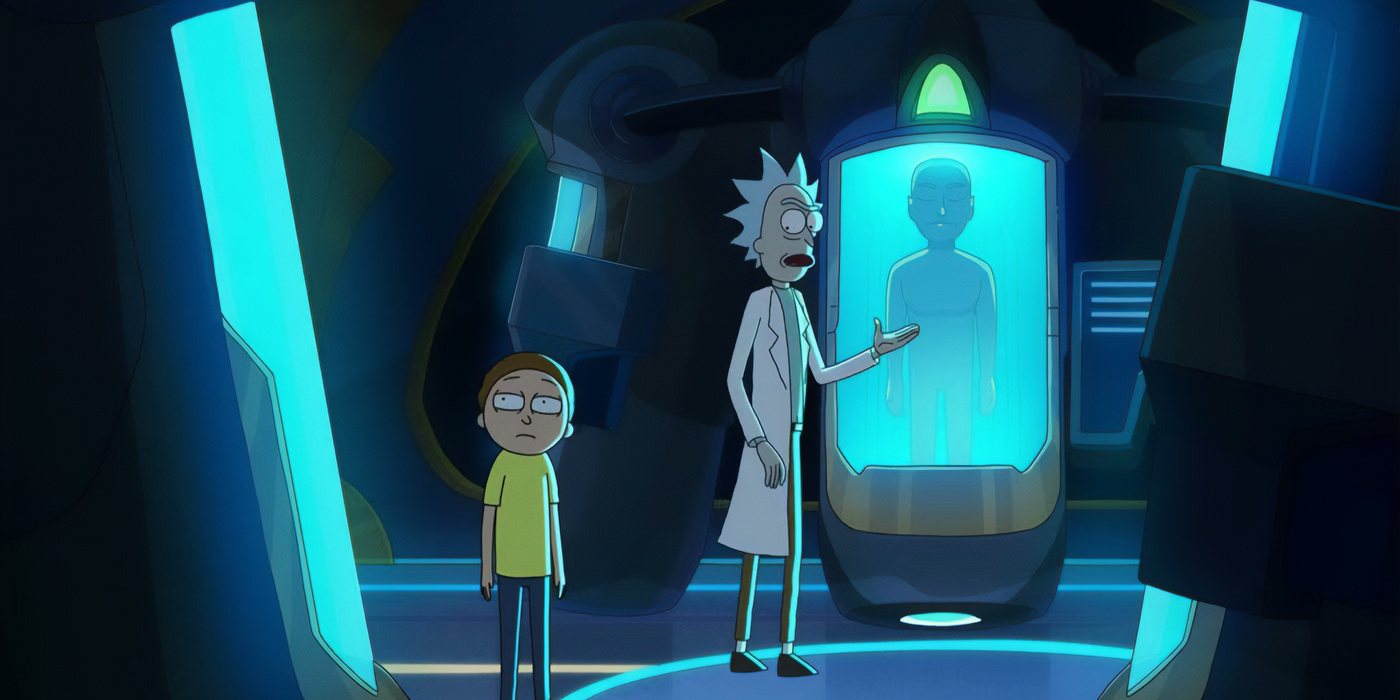 Rick et Morty dans la salle de cryogénisation, dans la saison 8.