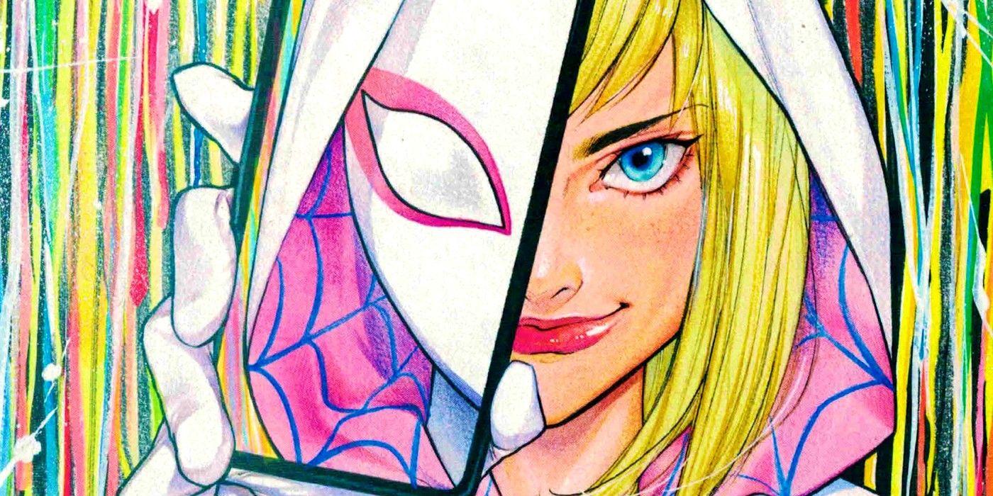 Couverture de comics Spider-Gwen par Peach Momoko.