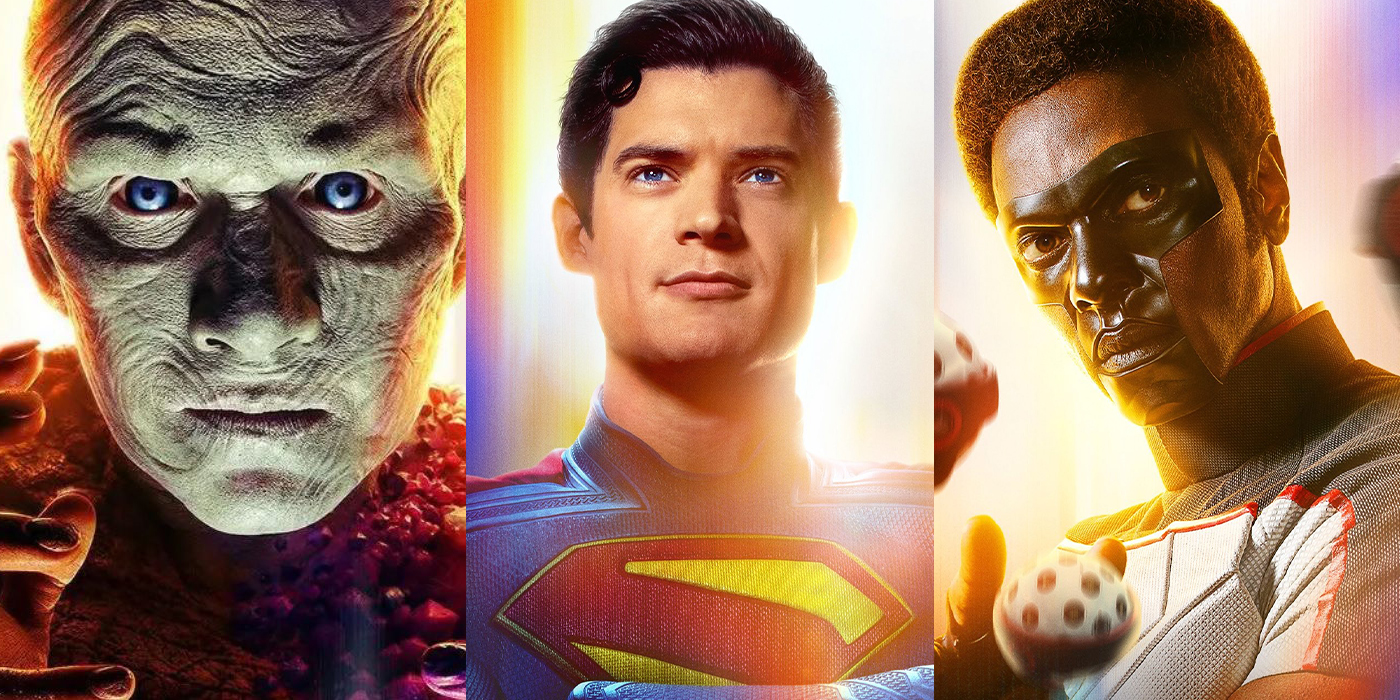Metamorpho, Superman et Mr Terrific, trois personnages important du film qui lancera le nouveau DC Universe, Superman.