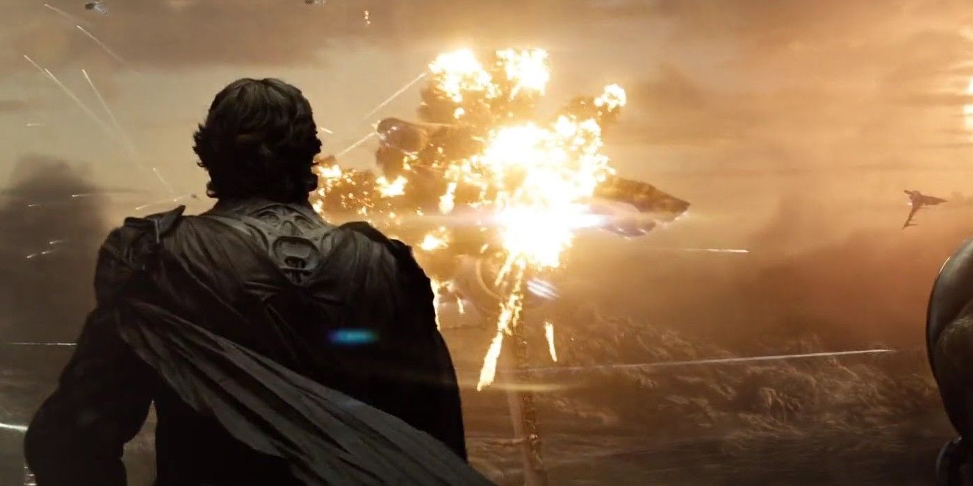 La destruction de Krypton dans Man of Steel.