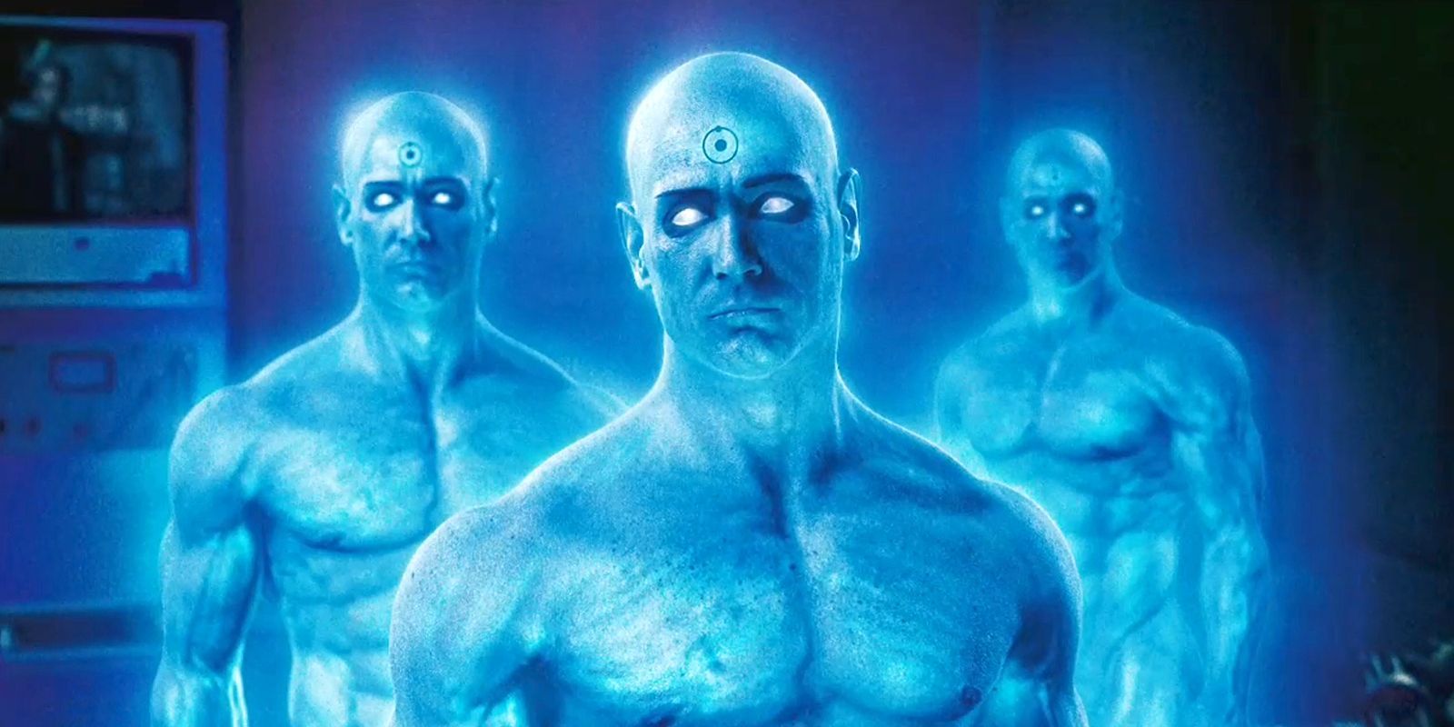 Billy Crudup est le Dr Manhattan dans Watchmen.