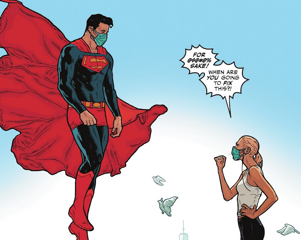 Jenny engueule Superman sur le COVID