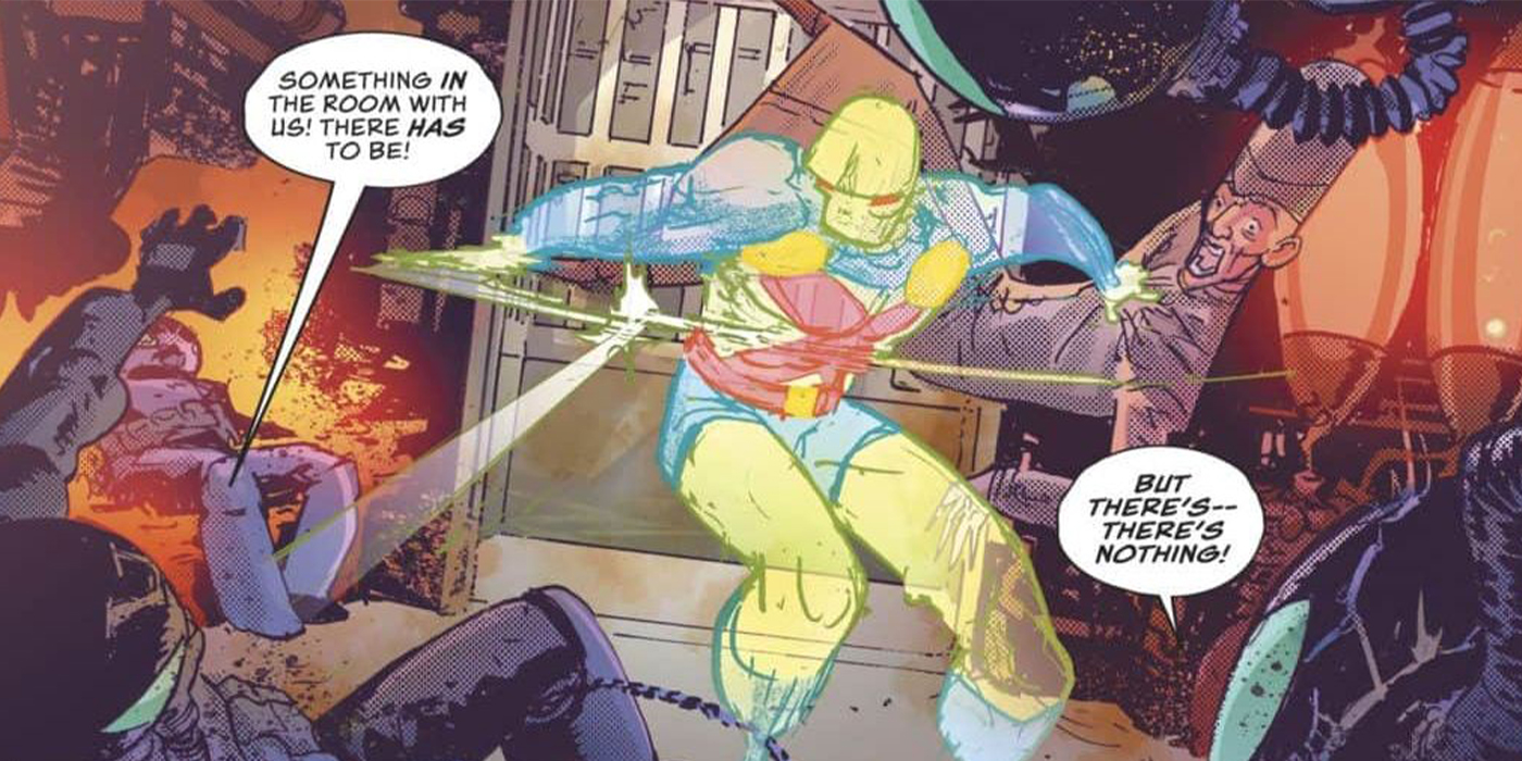 Le Limier Martien (Martian Manhunter) chez DC Comics.