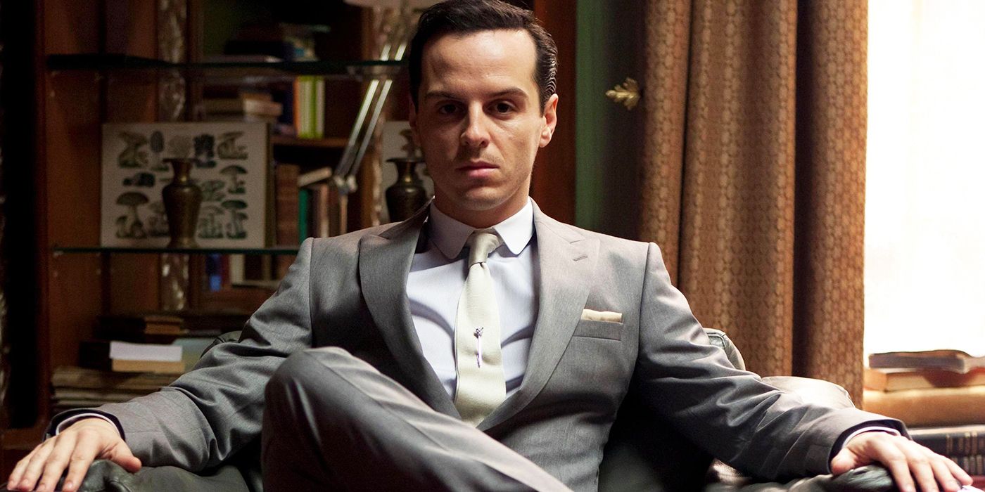 Andrew Scott est Jim Moriarty dans la série Sherlock.