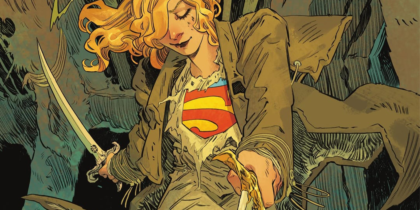 Supergirl ivre se battant dans un bar dans Woman of Tomorrow de Tom King chez DC Comics.