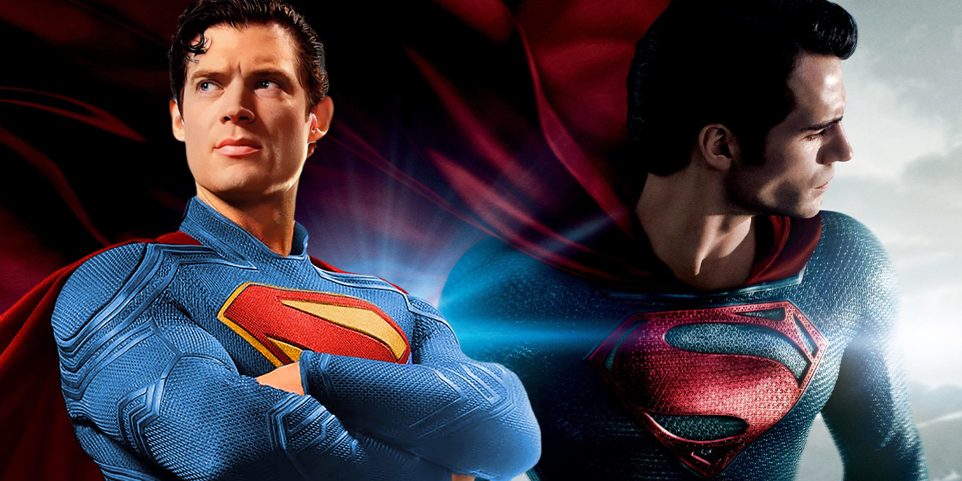 David Corenswet dans Superman et Henry Cavill dans Man of Steel.