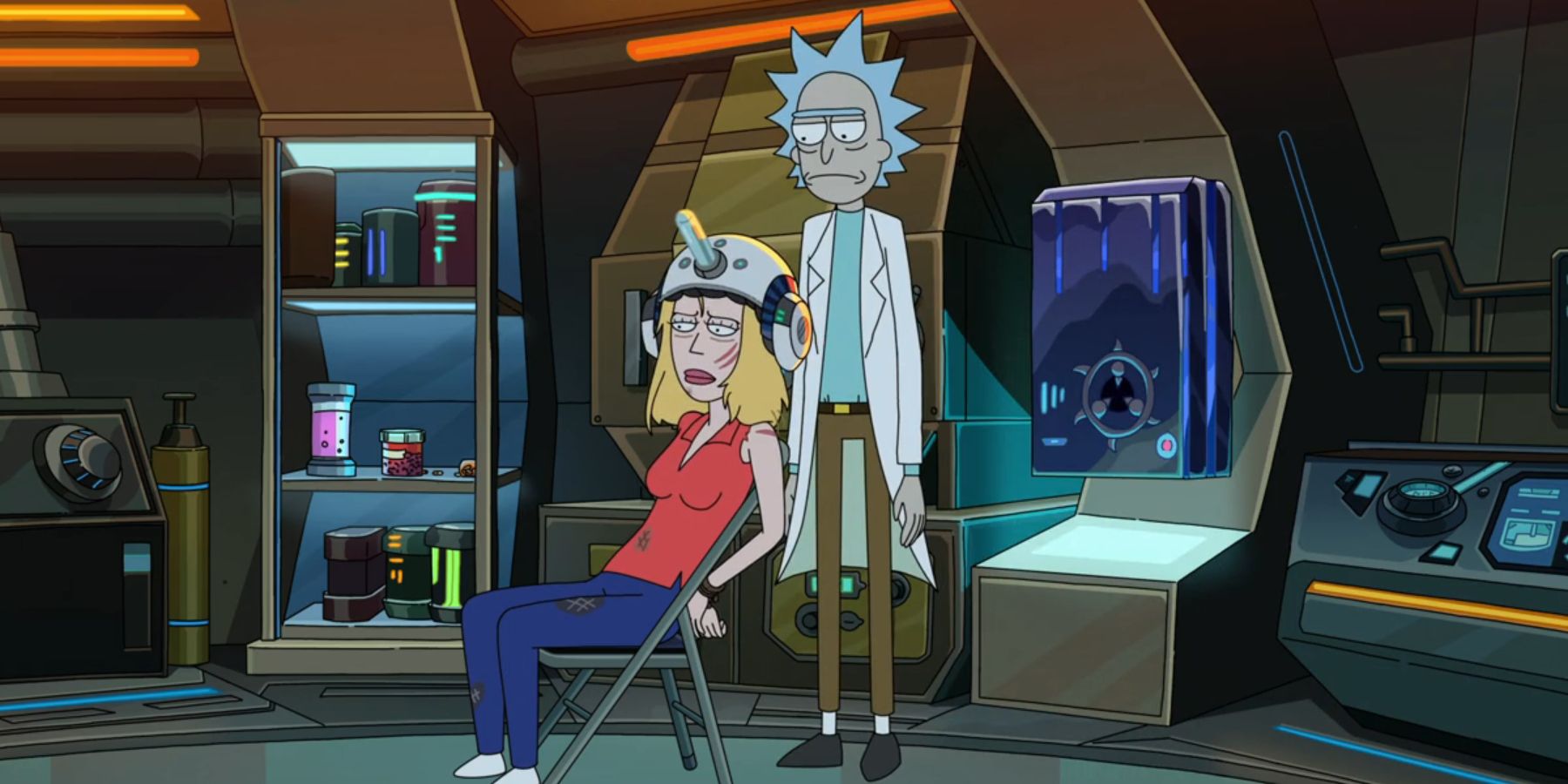 Rick restaure la mémoire de Beth dans le final de la saison 8 de Rick et Morty.