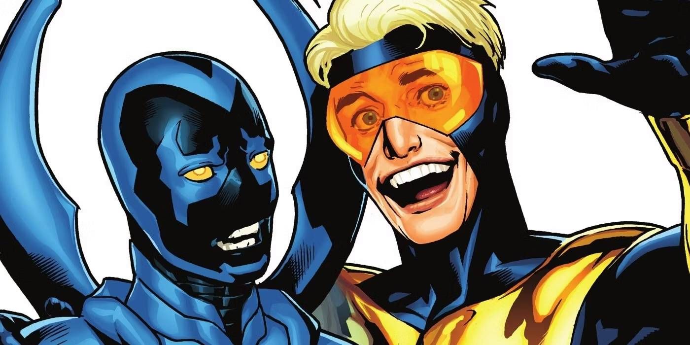 Les inséparables Booster Gold et Blue Beetle.
