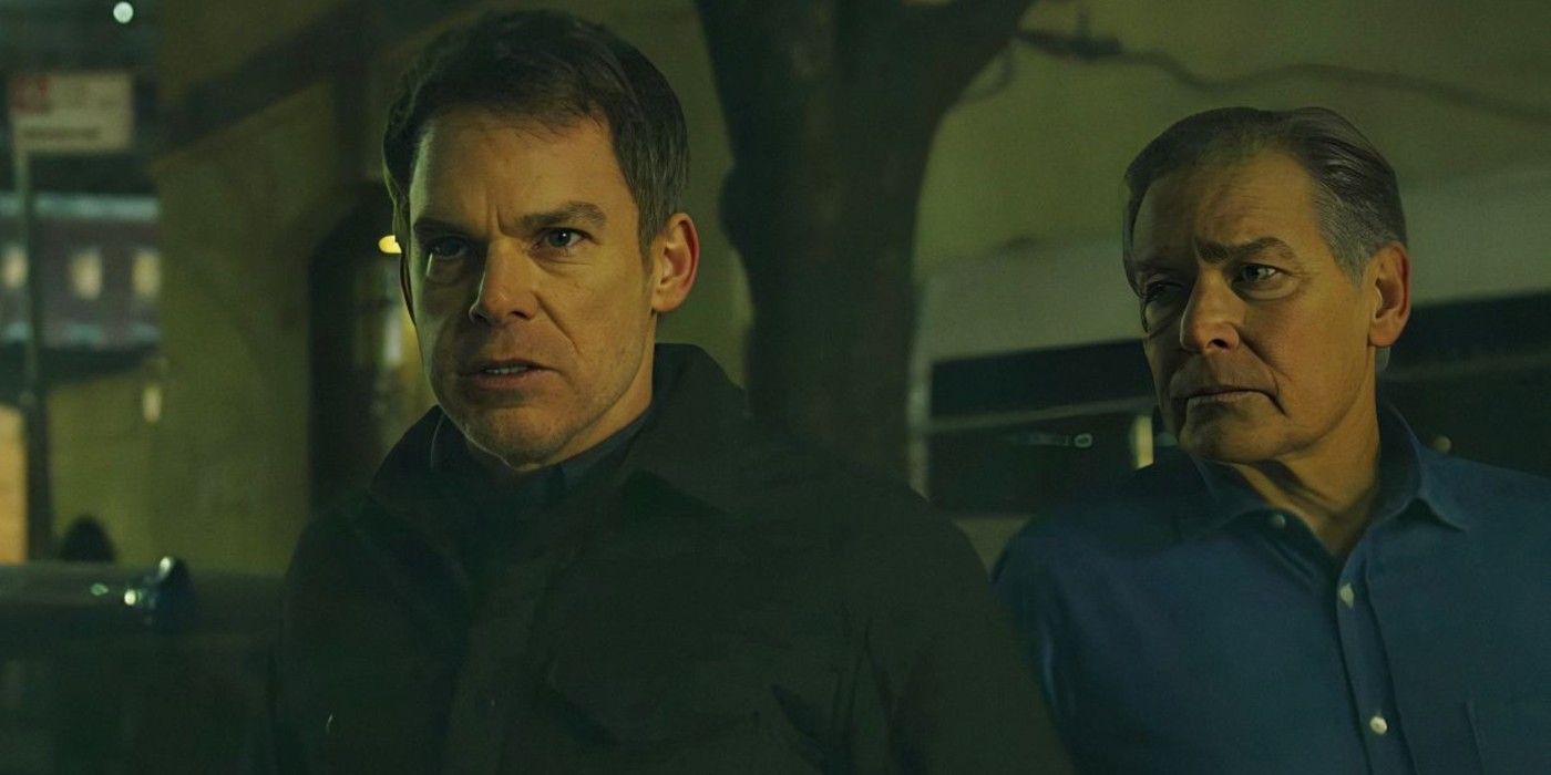 Dexter et Harry, dans l'épisode 1 de la saison 1 de Dexter: Resurrection.