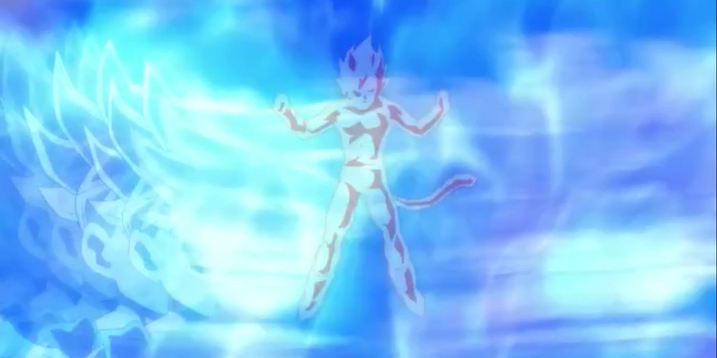 Dragon Ball Super : L'image du Super Saiyan God.