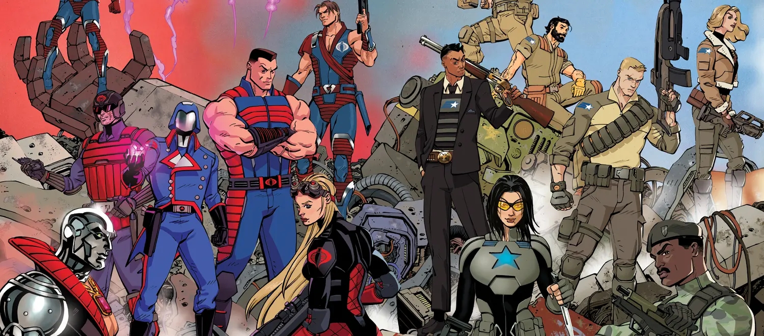La fameuse double couverture du comic book G.I. Joe #1.