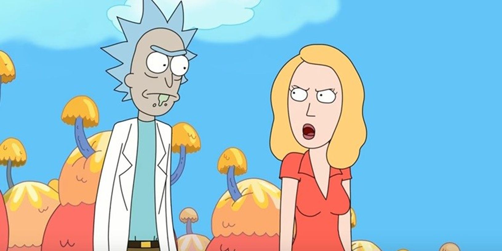 Rick et Beth dans l'épisode 6 de la saison 8 de Rick et Morty.