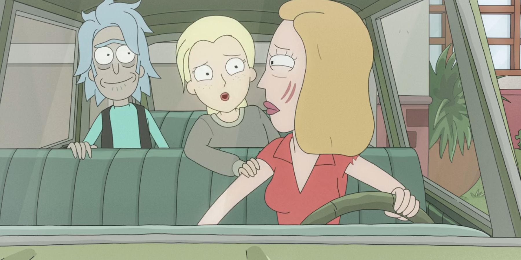 Beth, Souvenir-de-Rick et Souvenir-de-Diane, dans l'épisode 10 de la saison 8 de Rick et Morty.