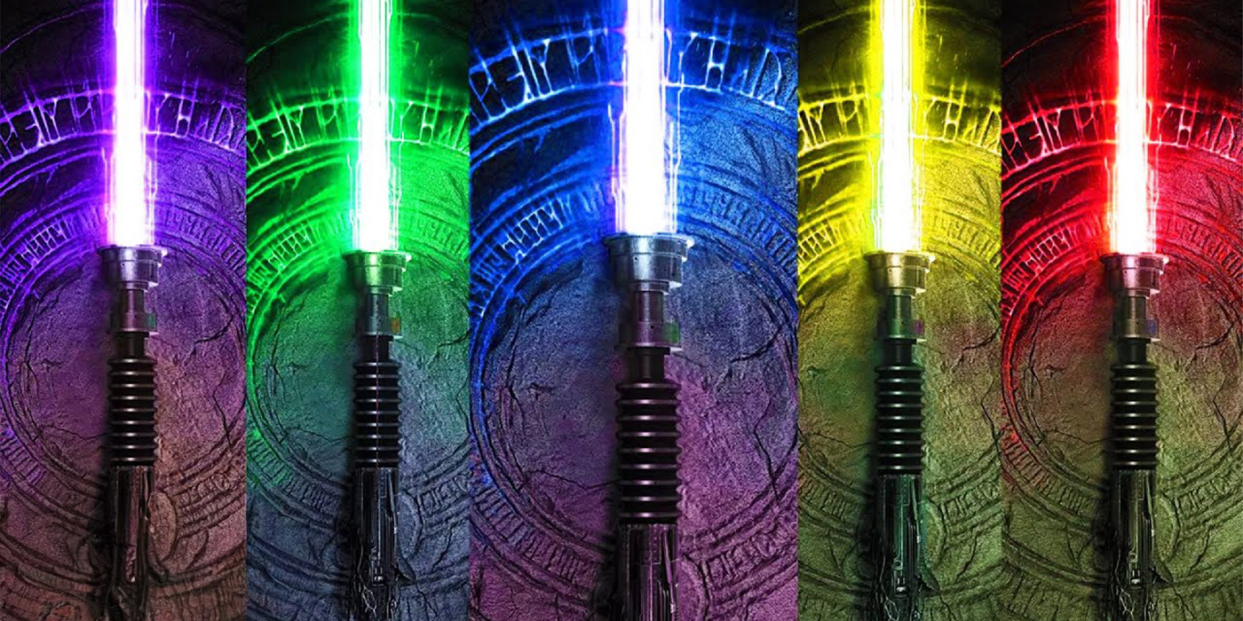 Les différents sabres laser dans Star Wars.