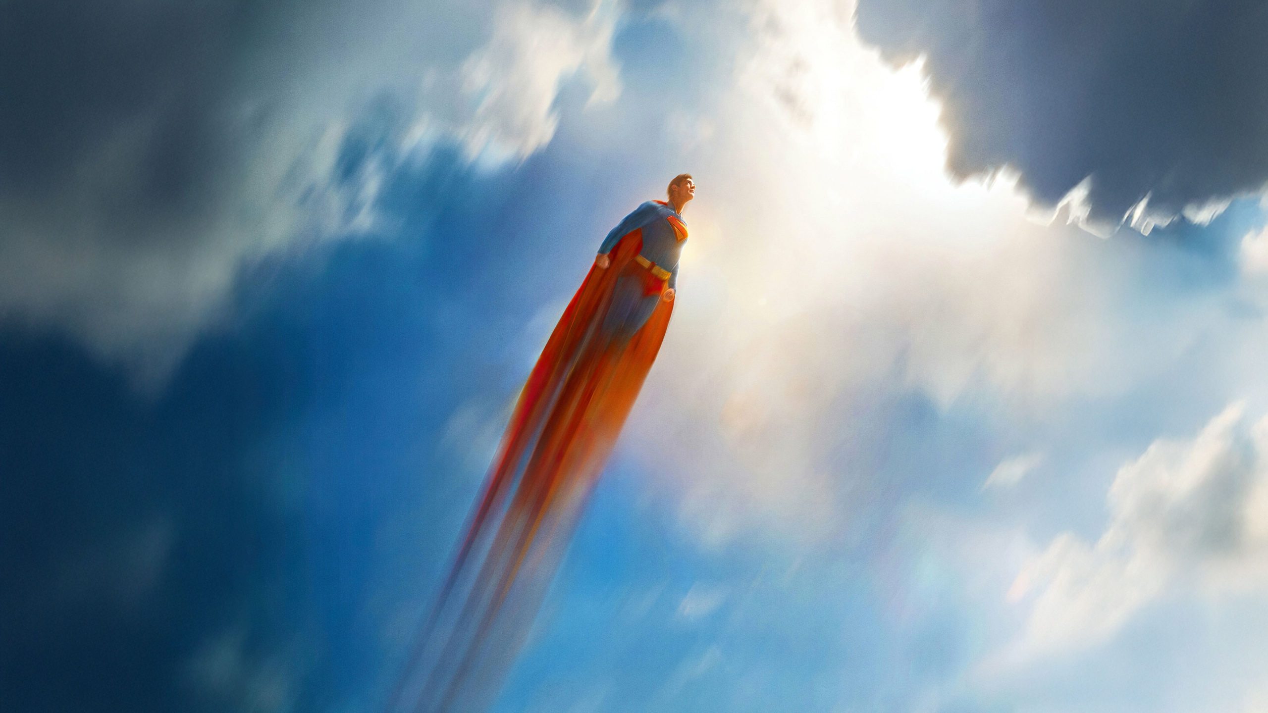 Superman (David Corenswet) volant dans les airs dans le film DC de James Gunn.