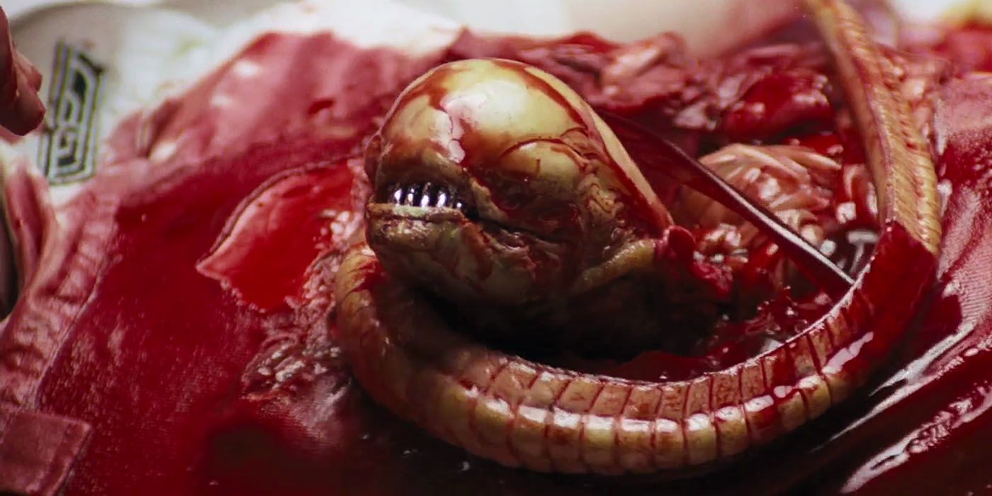 Le Chestbuster dans le le premier film de la saga, Alien, le huitième passager (1979).