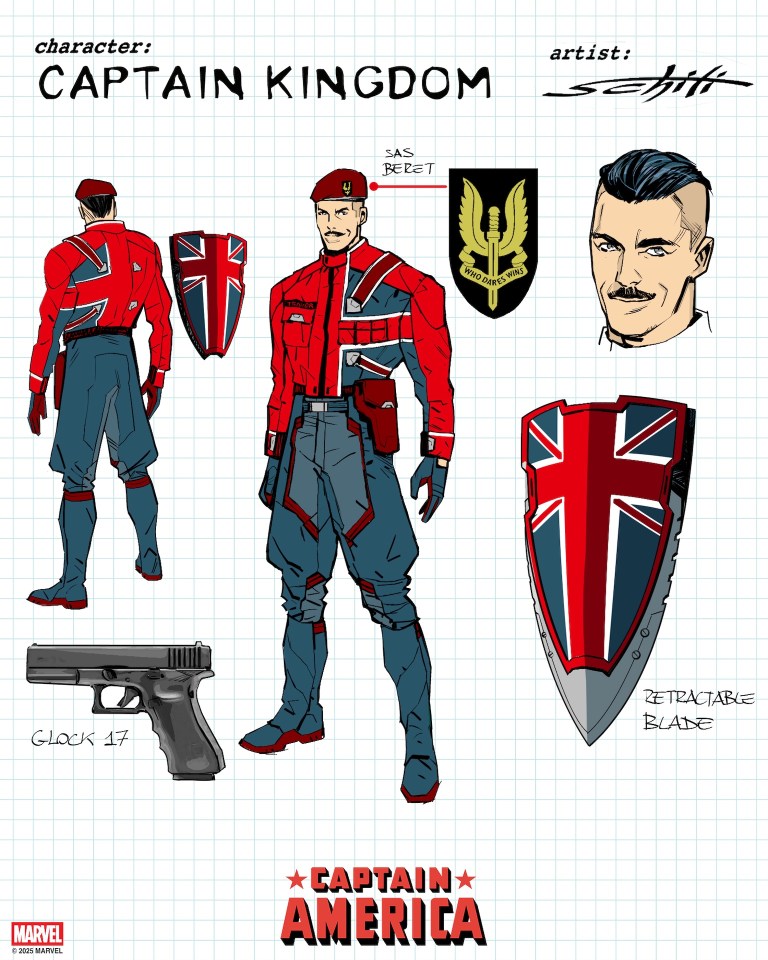 Captain Kingdom, le membre anglais des Unite Captains.