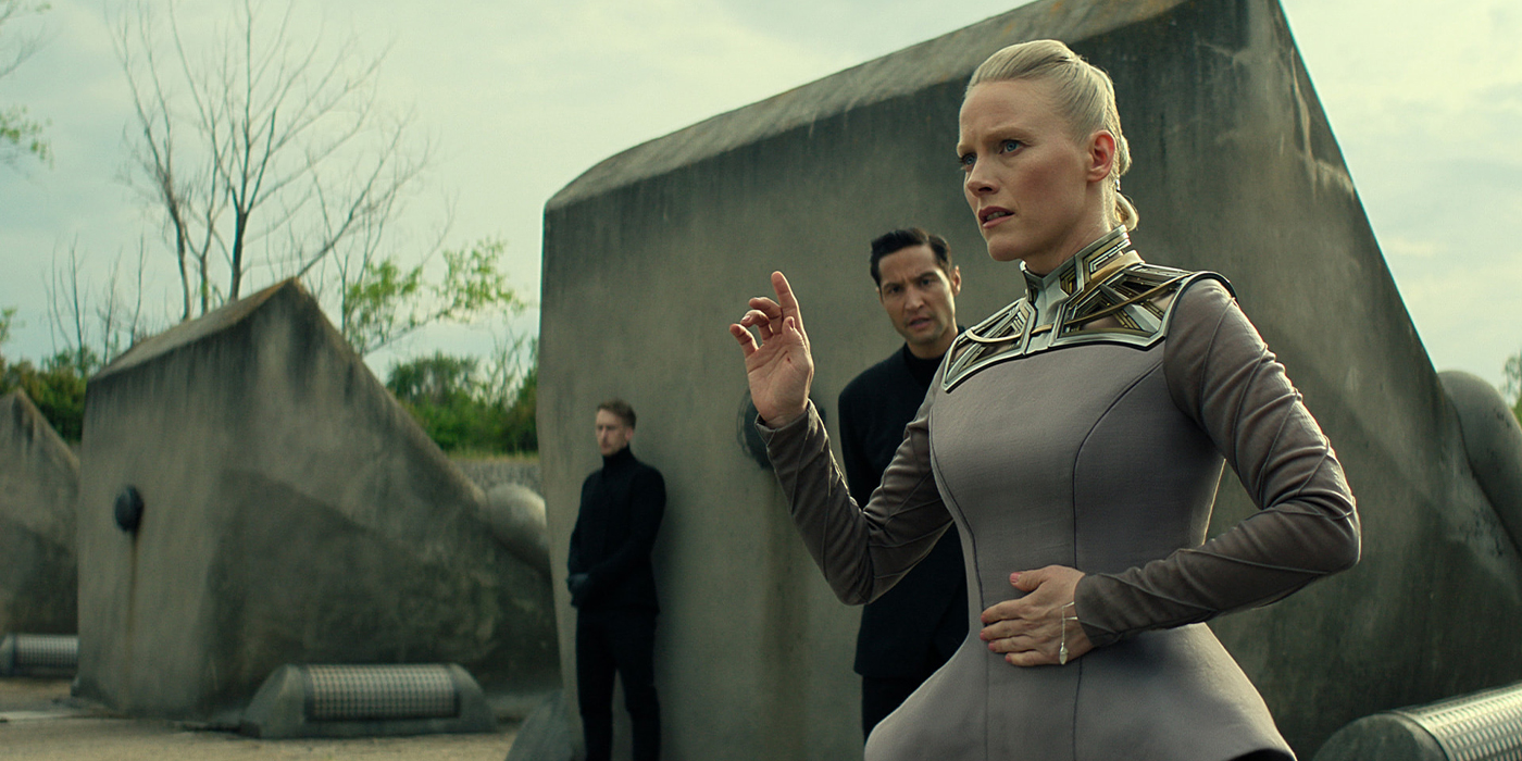 Laura Birn est Demerzel dans la saison 3 de Foundation, disponible sur Apple TV+.