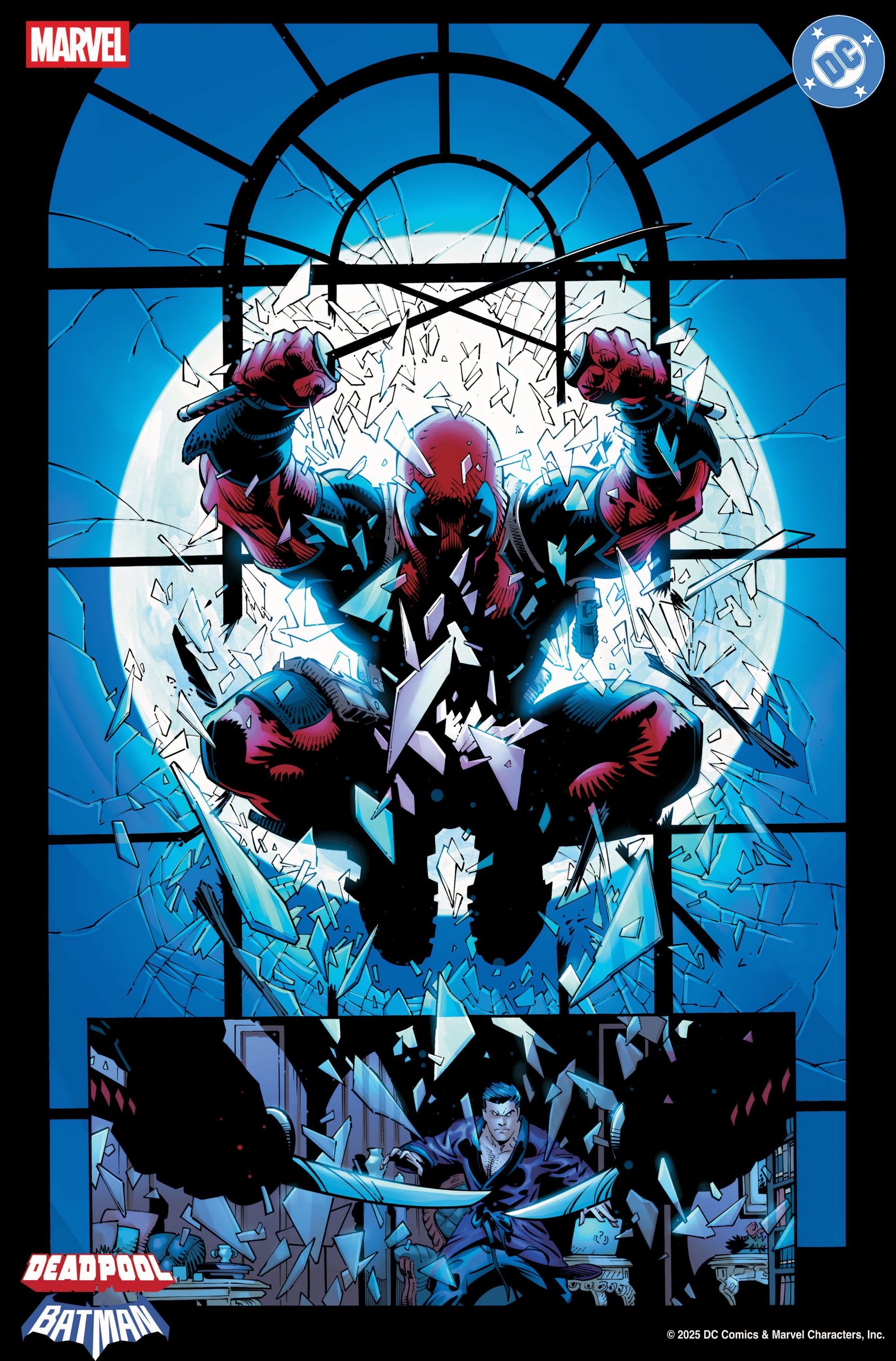 Page 1 de Deadpool/Batman #1.