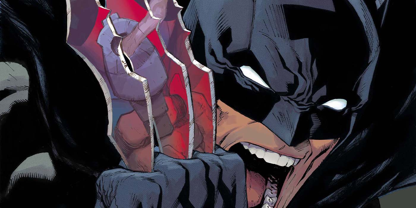 Couverture de Deadpool/Batman #1 par Ryan Stegman, qui rend hommage à la célèbre couverture de Hulk par Todd MacFarlane mettant en scène Wolverine.