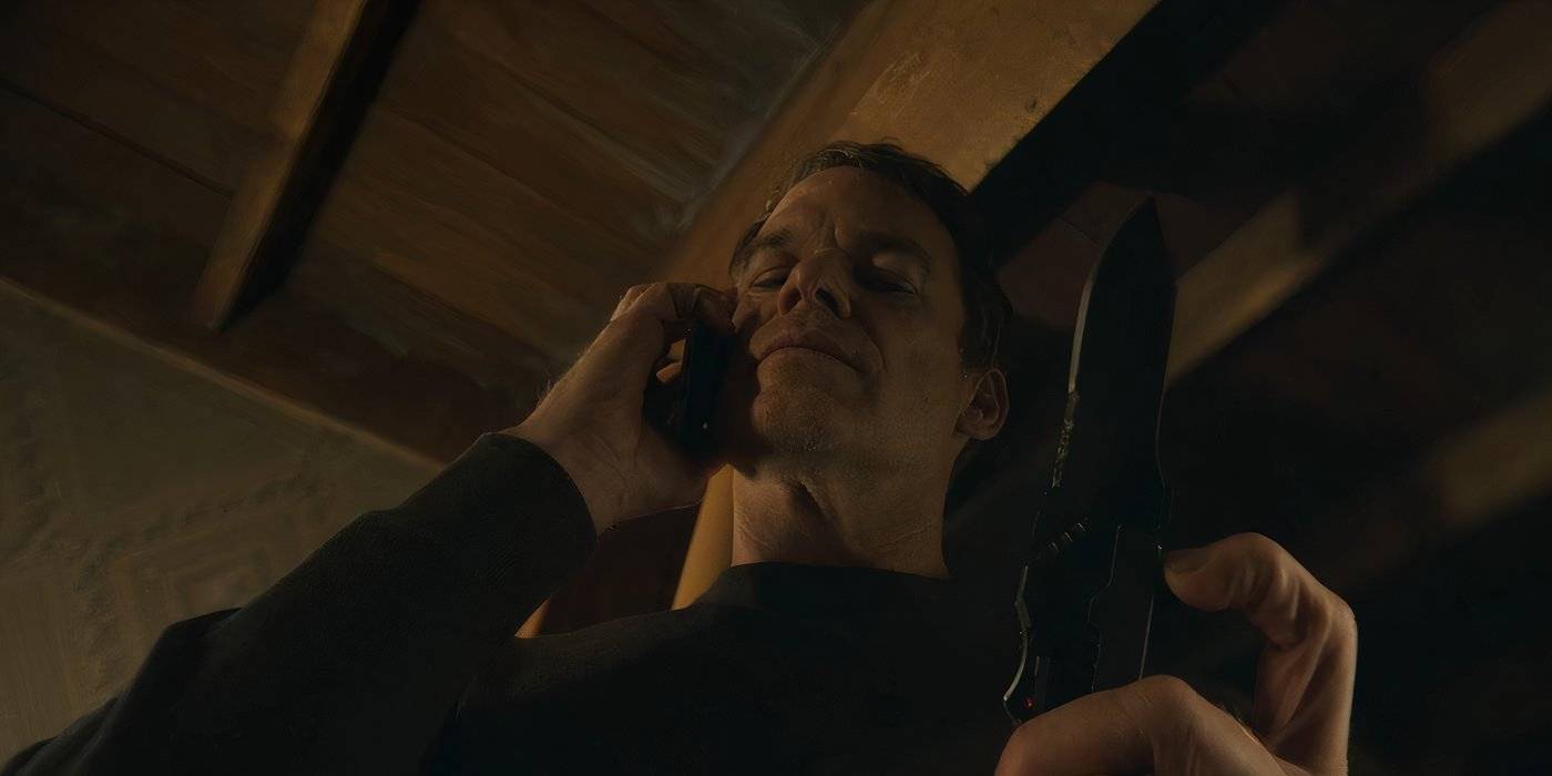 Dexter (Michael C. Hall) armé, plus déterminé que jamais dans Dexter: Resurrection.
