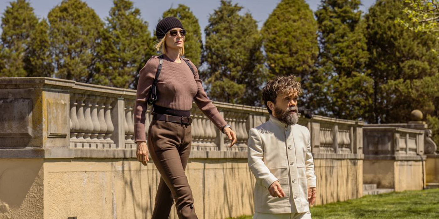 Leon Prater (Peter Dinklage) et Charley (Uma Thurman) dans l'épisode 7 de la saison 1 de Dexter: Resurrection.