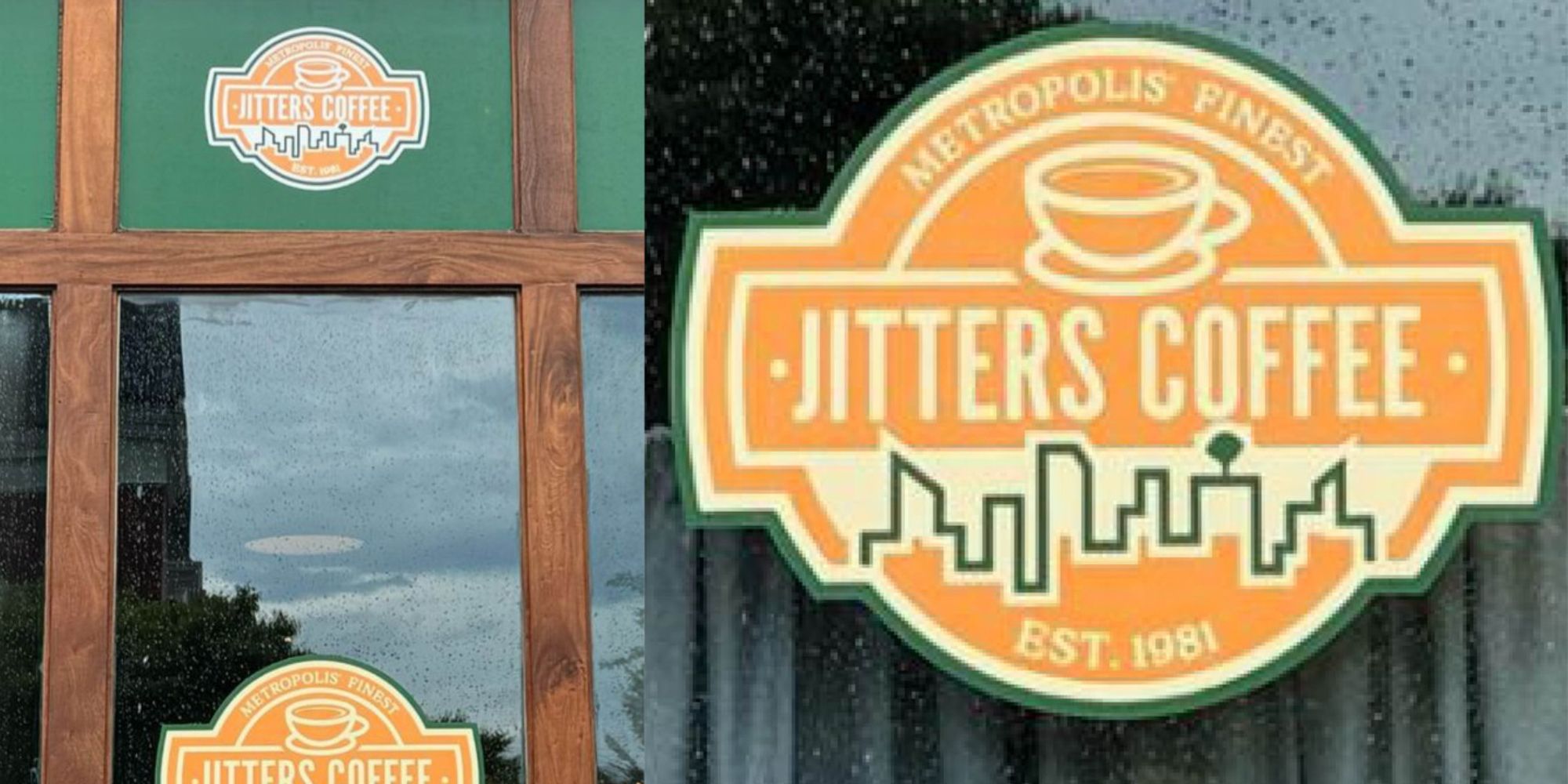 Les cafés Jutters dans l'univers DCU (dans Superman et Peacemaker) mais aussi celui de l'Arrowverse (The Flash).