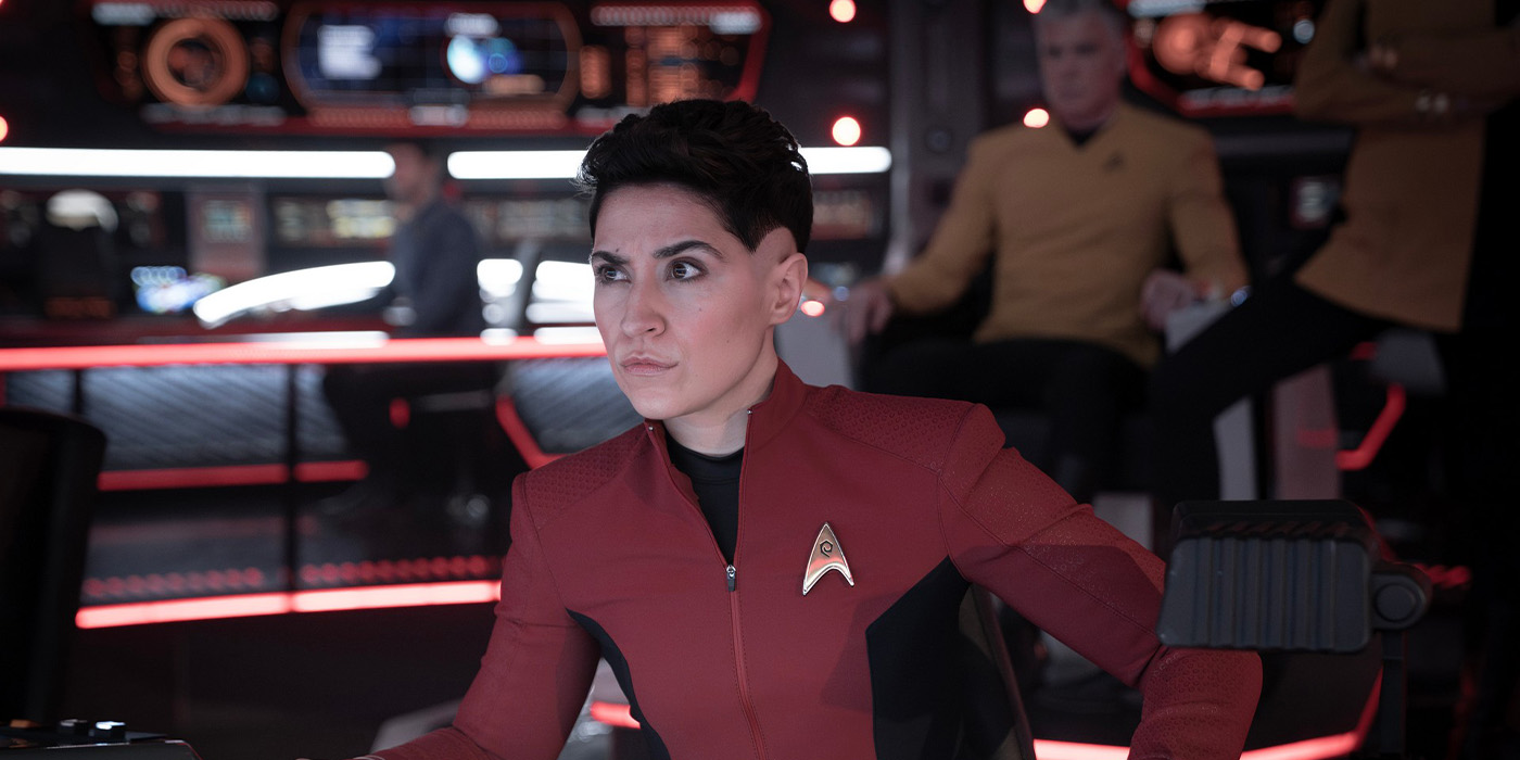 Melissa Navia dans le rôle d'Erica Ortegas dans l'épisode 7 de la saison 3 de Strange New Worlds en streaming sur Paramount+.