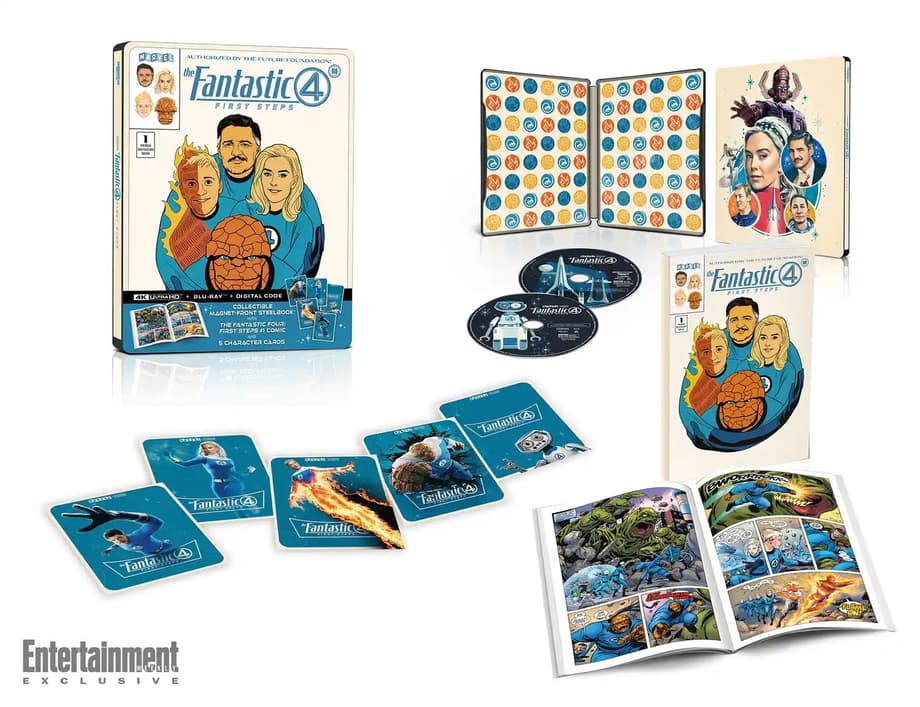 Le coffret Les Quatre Fantastiques : Premiers Pas et ses nombreux bonus.