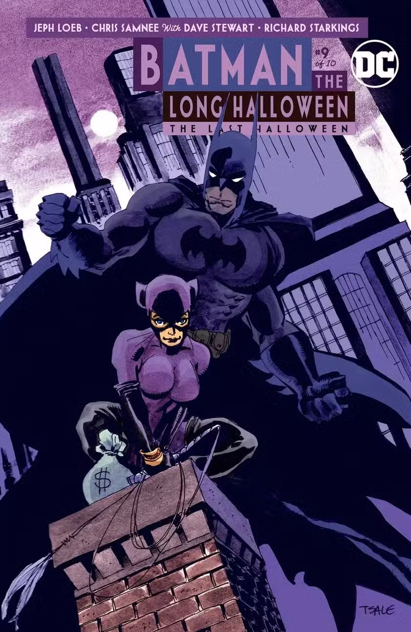 Couverture de Tim Sale du chapitre 9 de Batman Le Dernier Halloween.