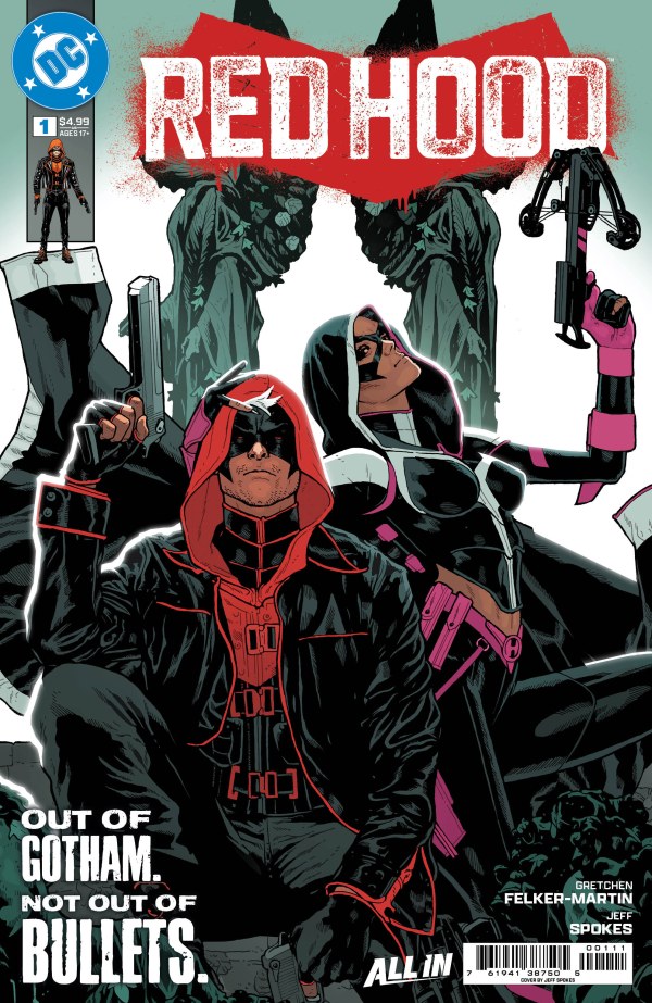 Couverture de Red Hood #1 par Jeff Spokes, chez DC Comics.