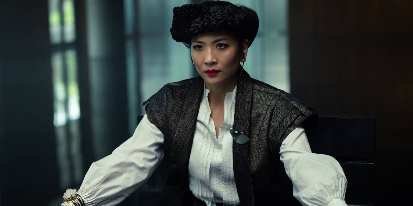 Yutani (Sandra Yi Sencindiver) en colère dans la série Alien: Earth disponible sur Disney+.