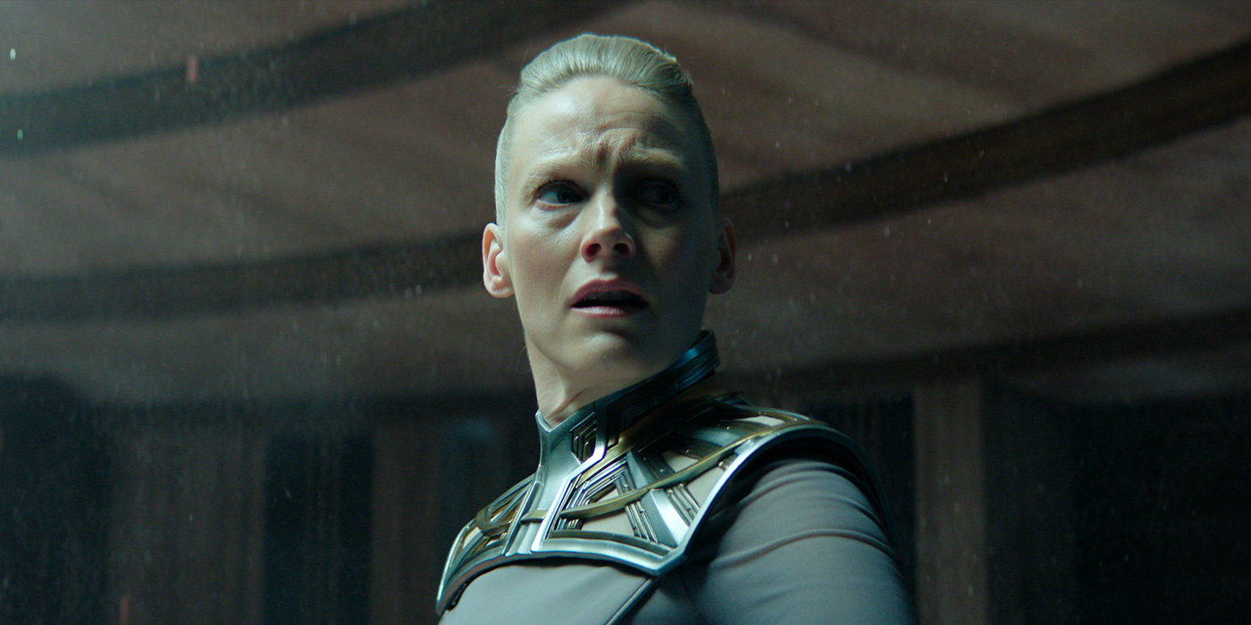 Laura Birn dans l'épisode 10 de la saison 3 de Foundation.