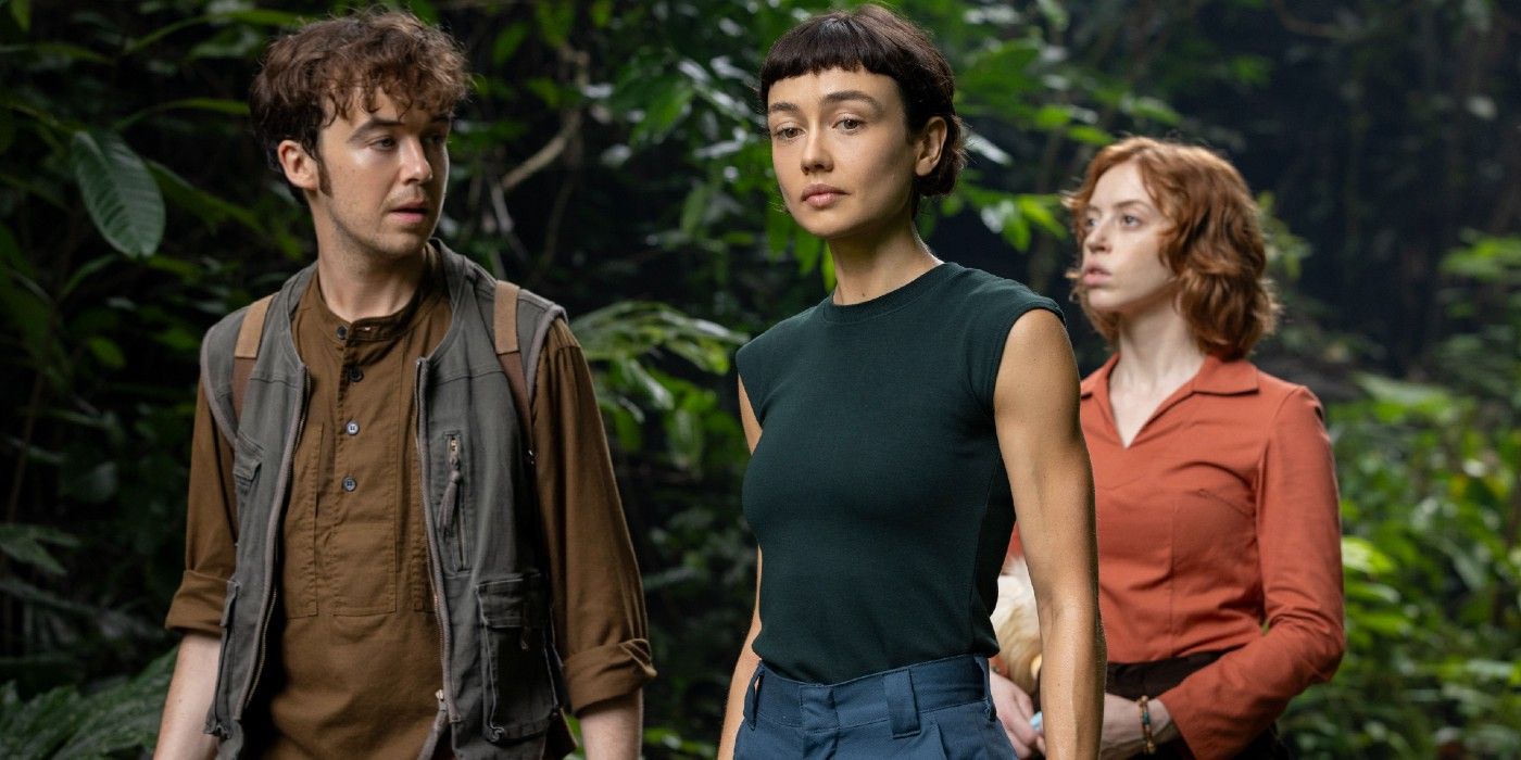 Joe (Alex Lawther), Wendy (Sydney Chandler) et Nibs (Lily Newmark) dans l'épisode 7 d'Alien: Earth.