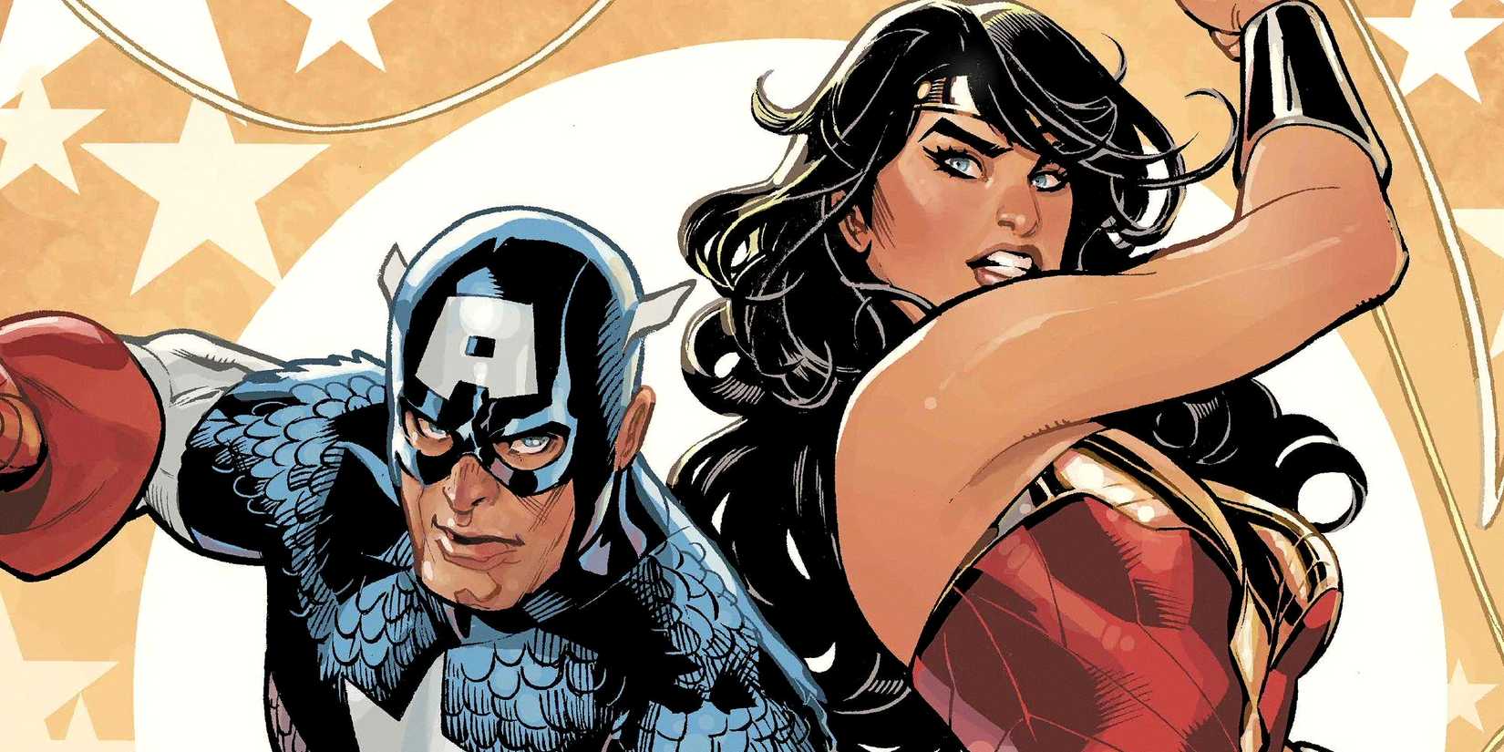 Captain America fait équipe avec Wonder Woman dans le prochain crossover DC/Marvel.