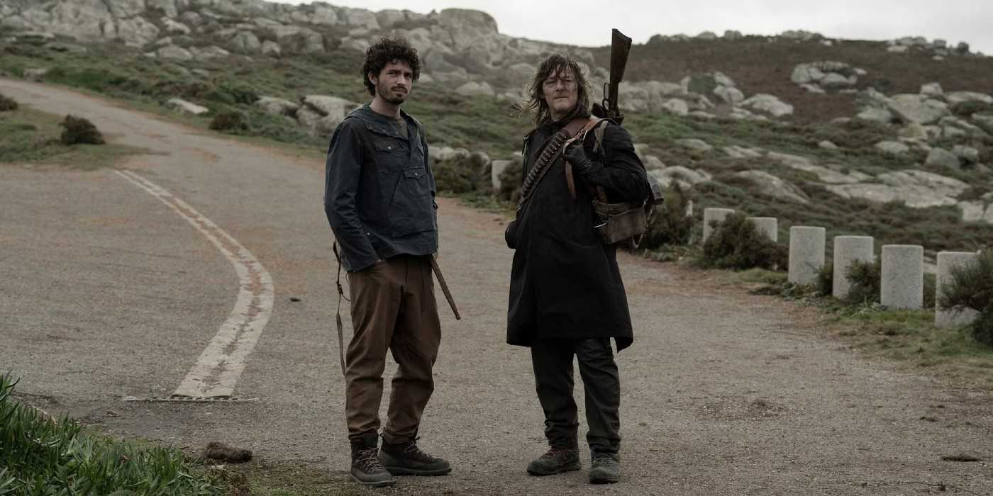 Roberto (Hugo Arbues) et Daryl dans The Walking Dead: Daryl Dixon.