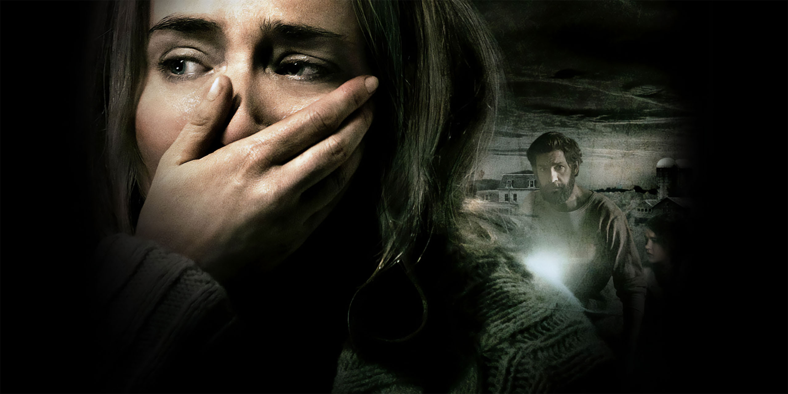 Emily Blunt et Josh Krasinski dans Sans un bruit.