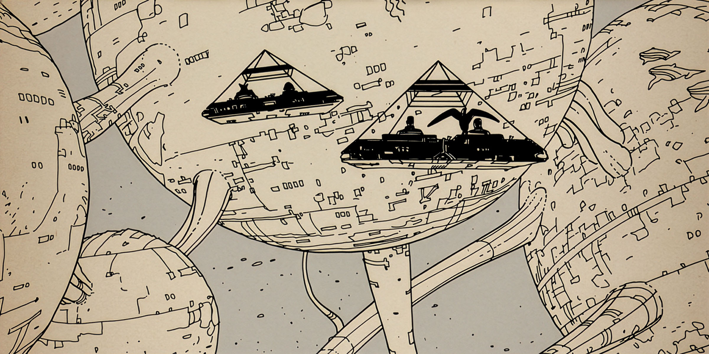 Couverture de l'intégrale de L'Incal, par Alejandro Jodorowsky et Mœbius.