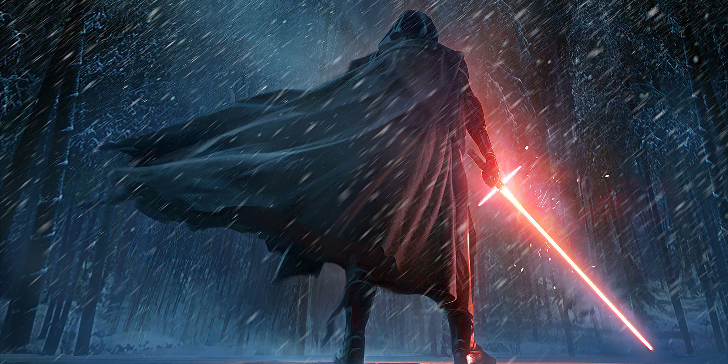 Concept Art de Kylo Ren dans Star Wars.
