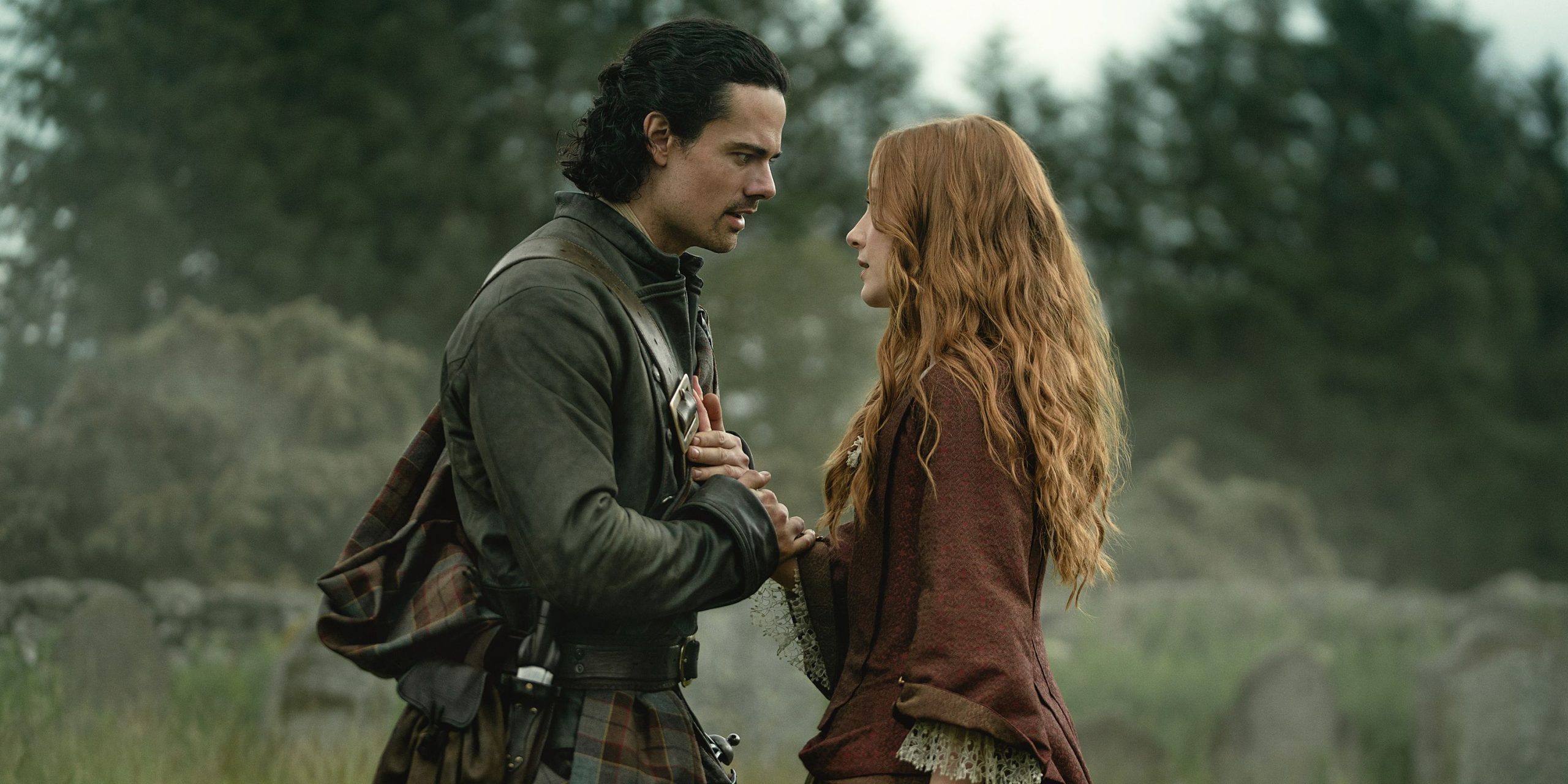Brian Fraser et Ellen Mackenzie dans Outlander Blood of my Blood.