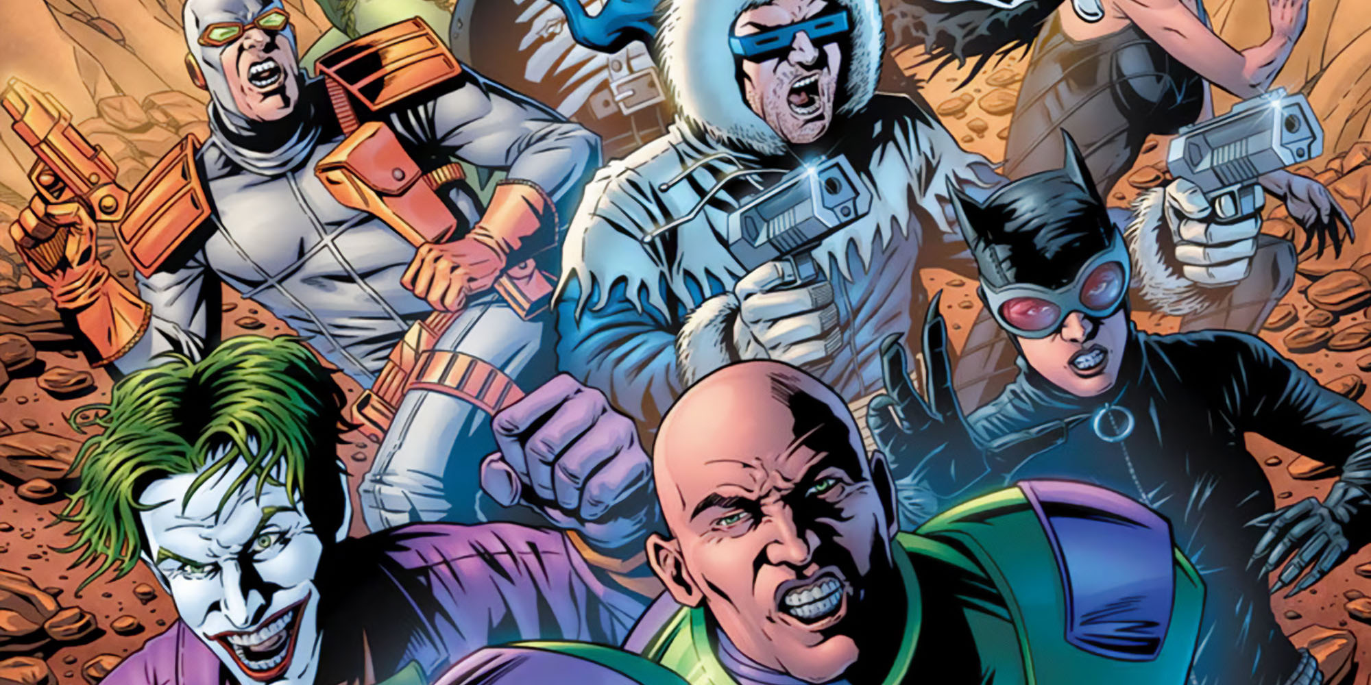 La planète Salvation sur laquelle l'ARGUS a condamné tous les super-vilains de l'univers DC.