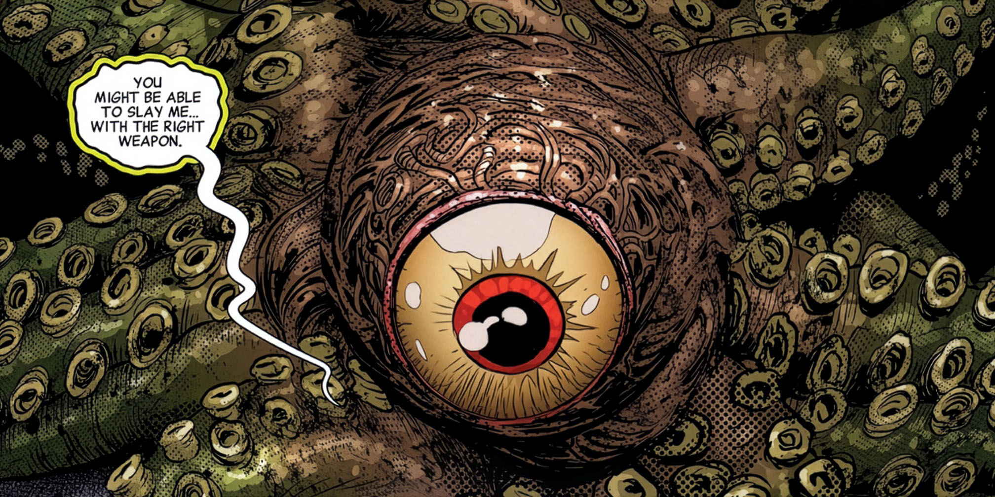 Le puissant Shuma-Gorath dans l'univers Marvel et du Dr Strange.