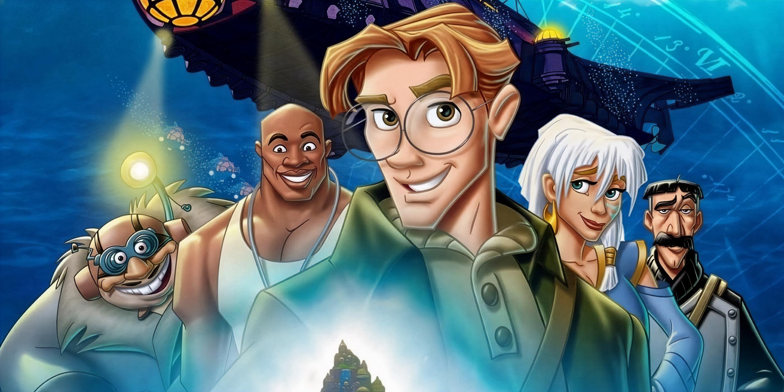 Extrait de l'affiche du film d'animation Atlantide, l'Empire Perdu.