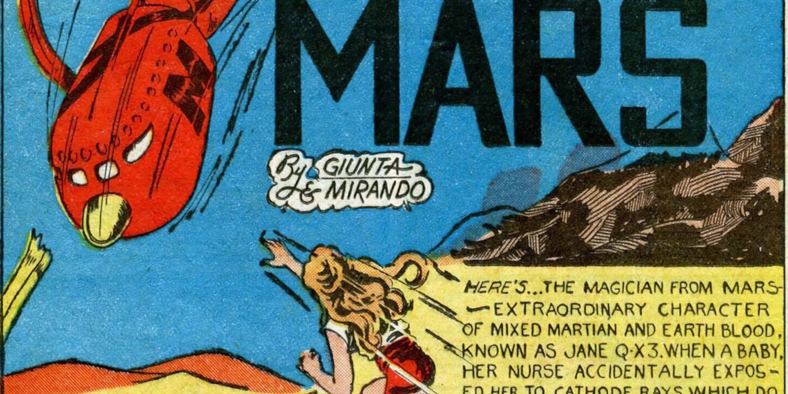 Extrait du comic book The Magician from Mars.