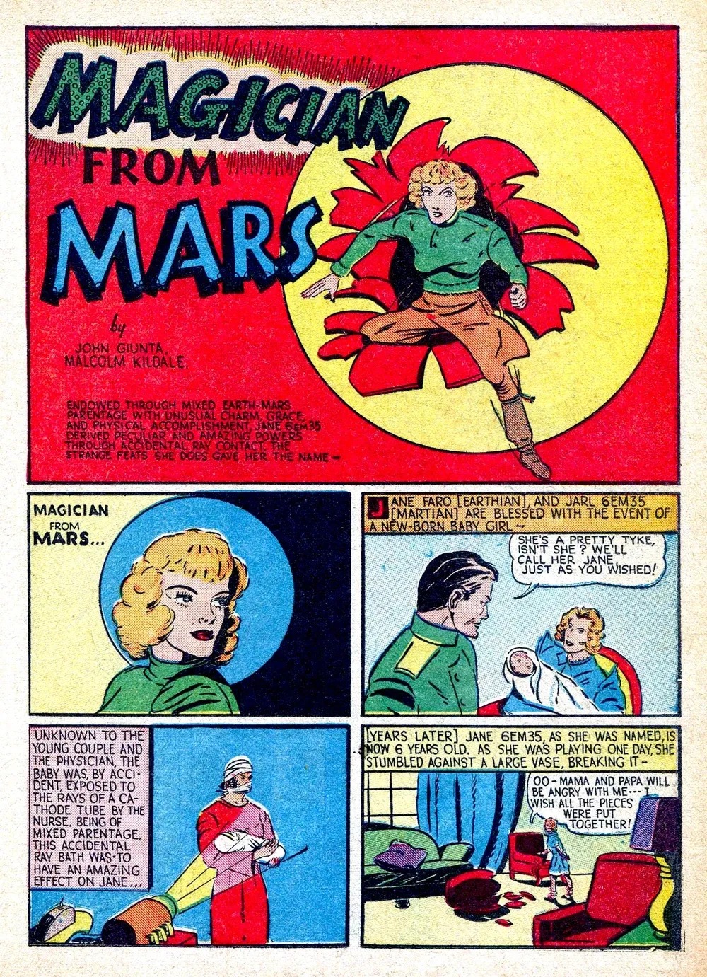 Planche extraite de The Magician from Mars.
