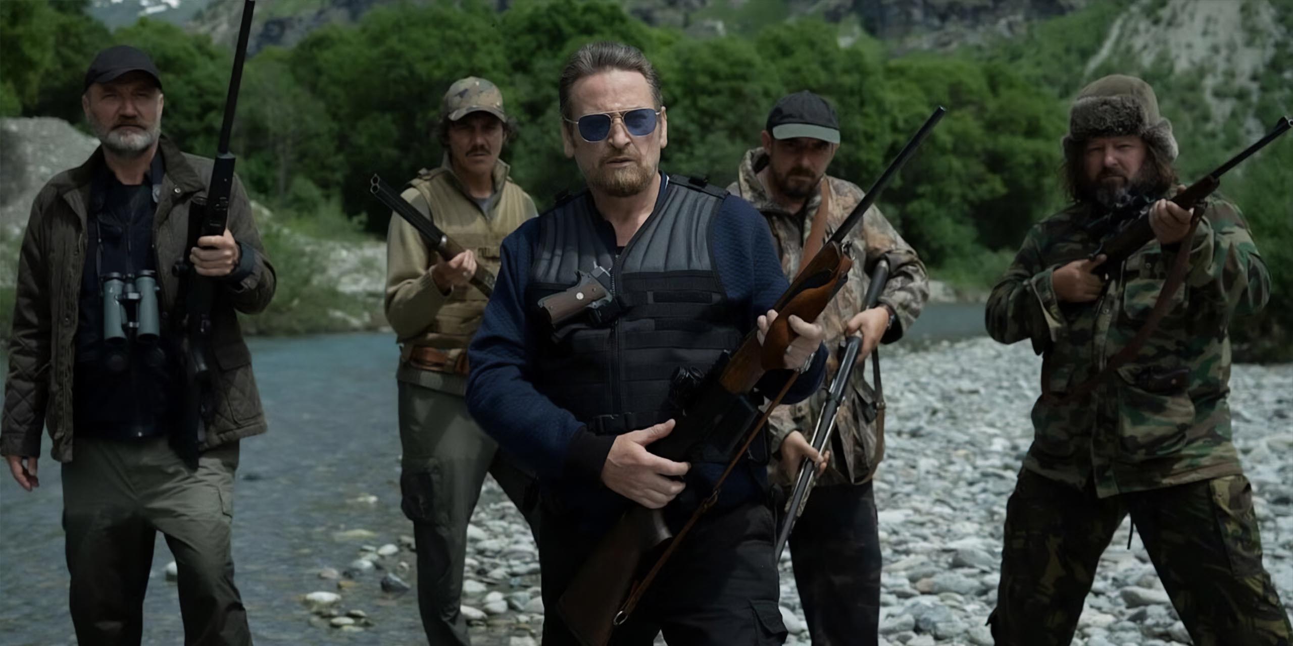 Benoît Magimel en meneur d'une bande de chasseurs dans la série Traqués sur Apple TV+.